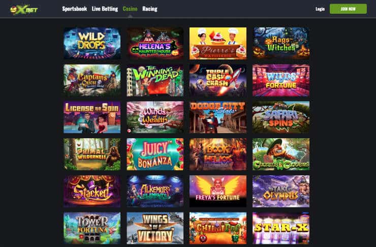 XBet Online Casino Games