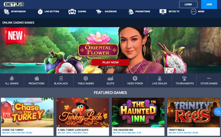 BetUS Online Casino Games