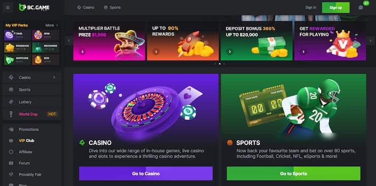 Monero Casino - BC.Game