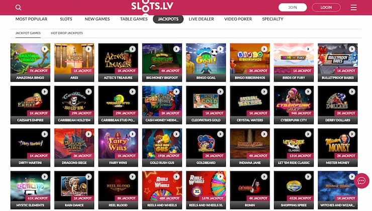 Slots.lv Jackpot Slots