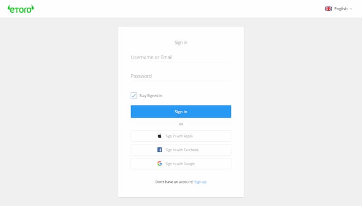 eToro Register