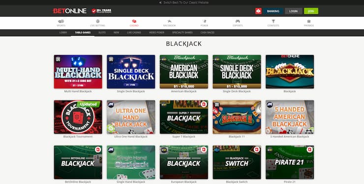 BetOnline Specialty games 