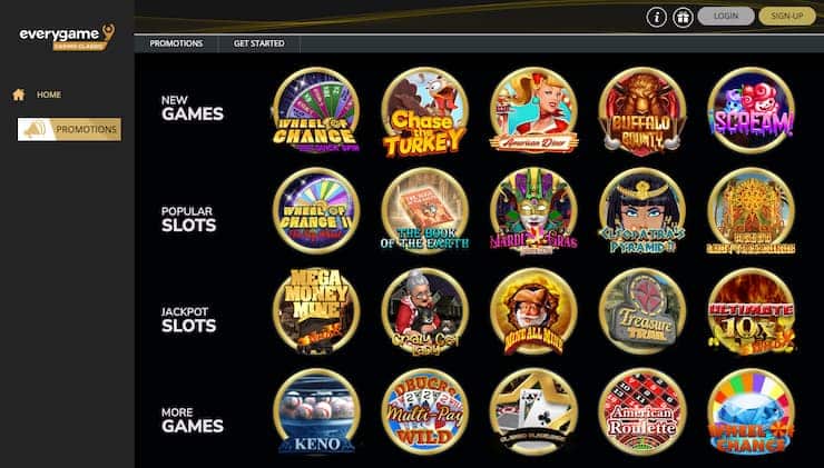 Everygame Casino Games