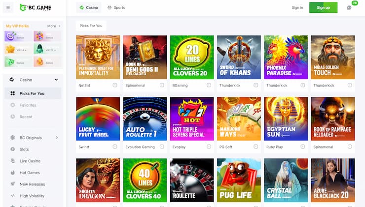 BC Game Decentralized Casino