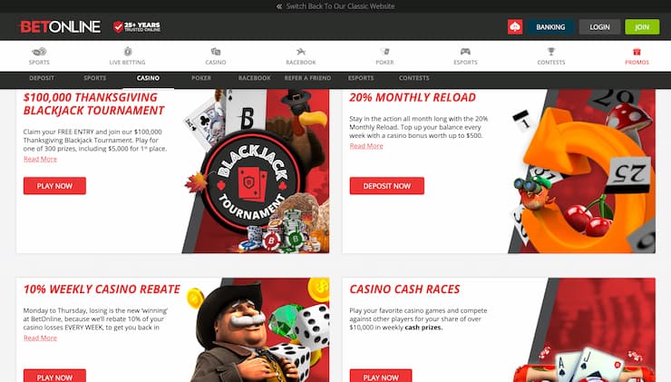 BetOnline Decentralized Casino
