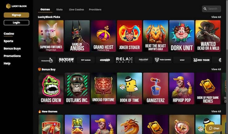 LuckyBlock Decentralised Casino