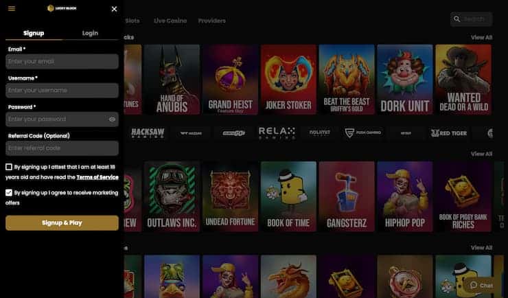 LuckyBlock Register