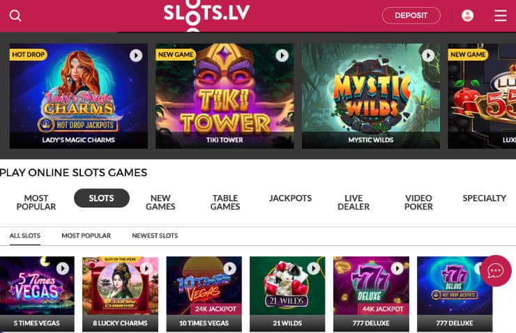 Slots.lv Games