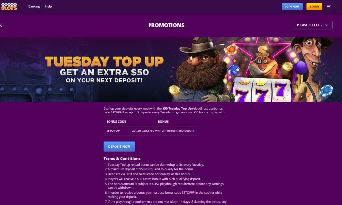 SuperSlots top up bonus real cash online casinos that accept discover