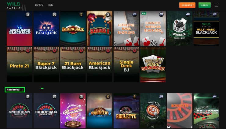 Wild Casino Wild Casino Bitcoin live casino games