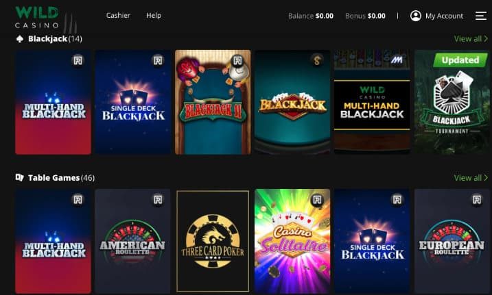 Wild Casino Blackjack
