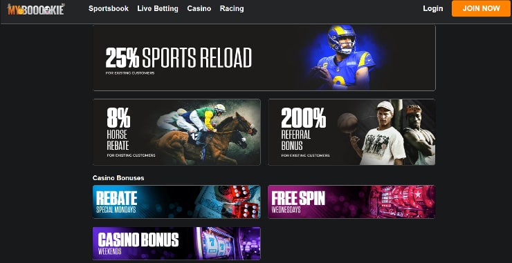 MyBookie reload bonus