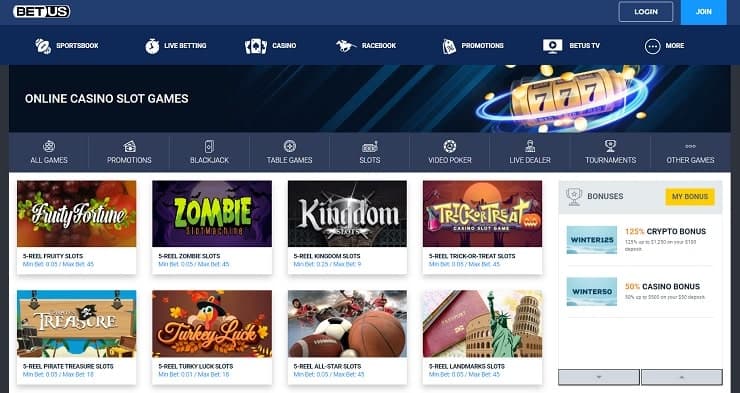 BetUS Casino Bonus