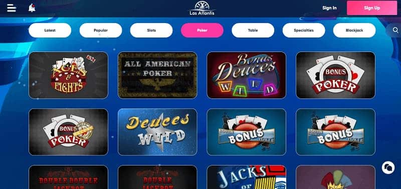 Las Atlantis Homepage - Best Online Keno Site