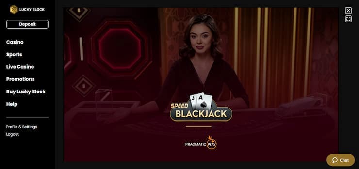Lucky Block - Top Overall Bitcoin Live Blackjack Site With 200% Bonus