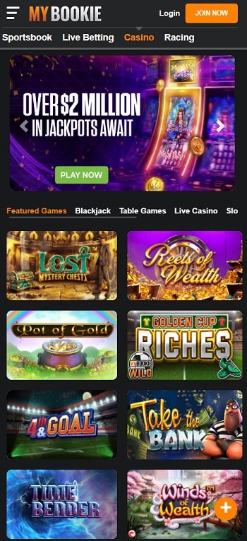 MyBookie - Best Bitcoin Casino App 2022