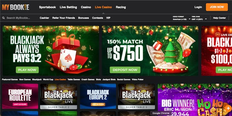 mybookie - best anonymous casino