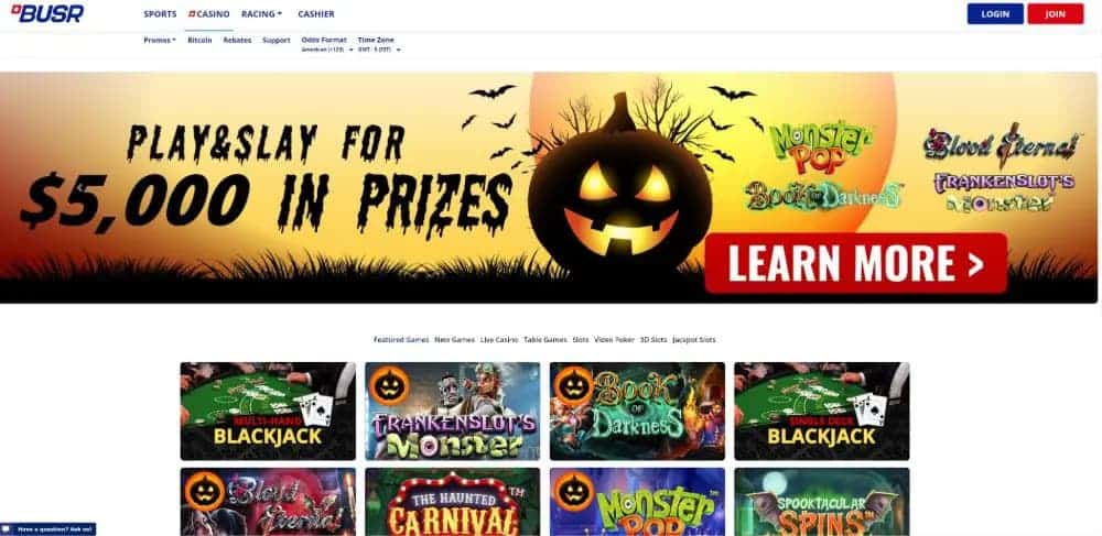 BUSR Casino Homepage - Top Reddit Casino
