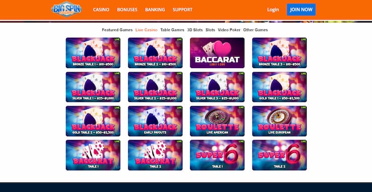 Bitcoin live Baccarat - Big Spin Casino