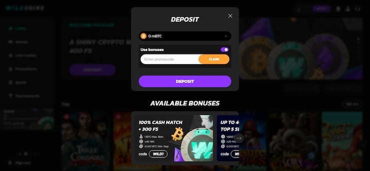 Claim A Wildcoins Promo Code_Step 3
