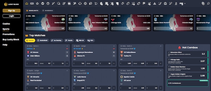 Lucky Block Best Offshore Crypto Sportsbook