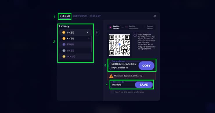 Register at 7Bit Casino Step 3