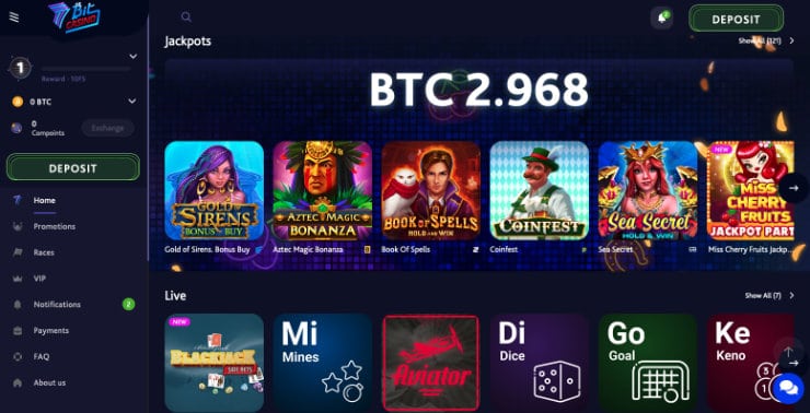 Register at 7Bit Casino Step 4
