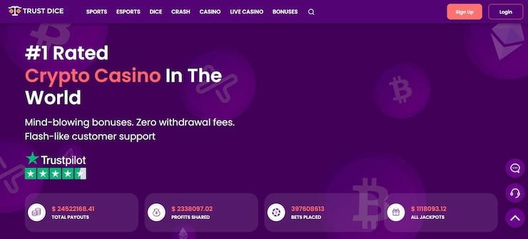 TrustDice Registration step 1