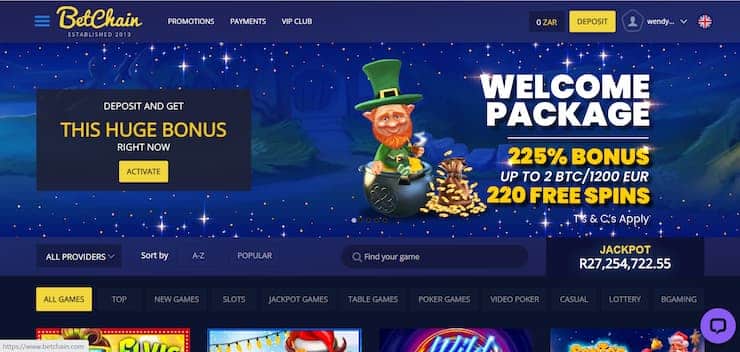 BetChain Casino Welcome Bonus Offer