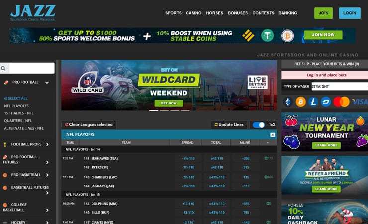 Best Super Bowl Bitcoin Betting Sites - JazzSports Sportsbook