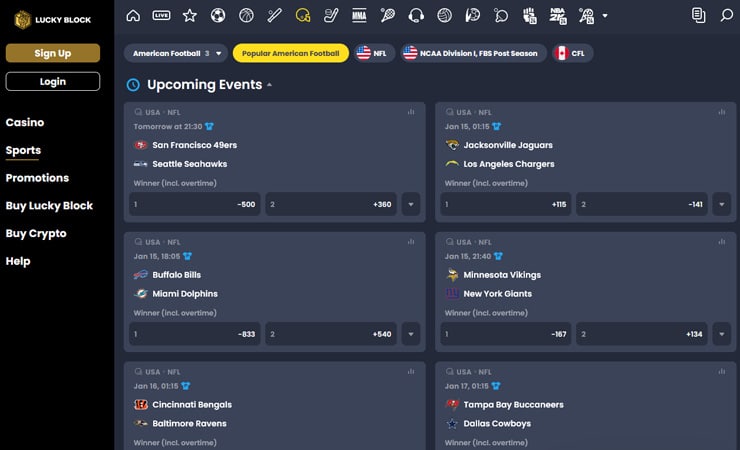 LuckyBlock Sportsbook