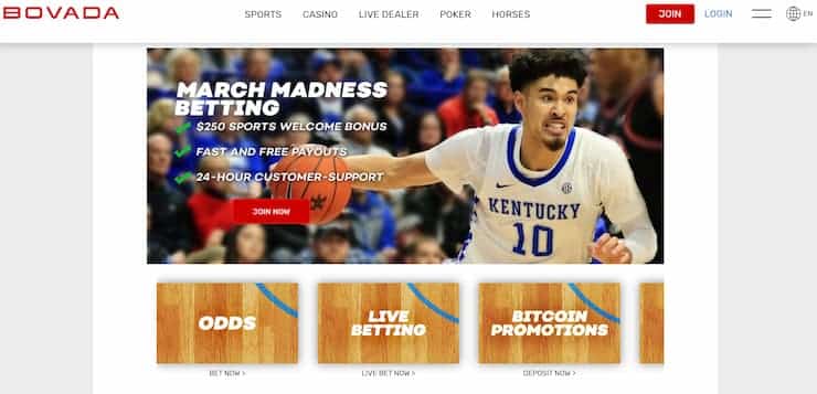 Bovada march madness
