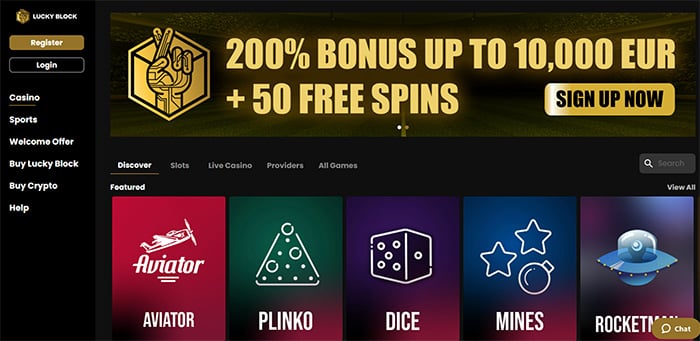 Lucky Block Casino bonus