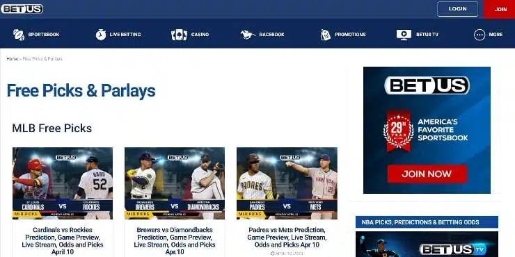 Expert Picks at BetUS