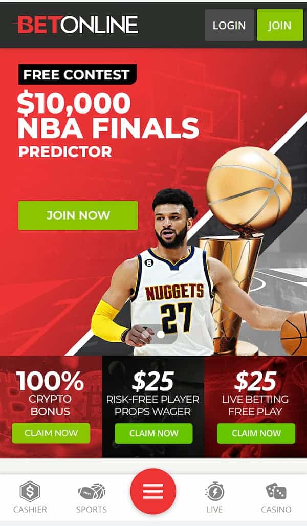 florida sports betting BetOnline web app
