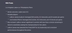 ChatGPT's 2023 NBA Playoffs Predictions: Who Will Be the Finals MVP?