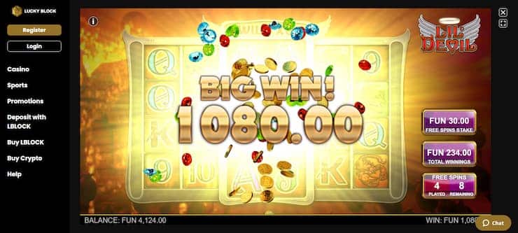 Lil Devil Slot at LuckyBlock Casino