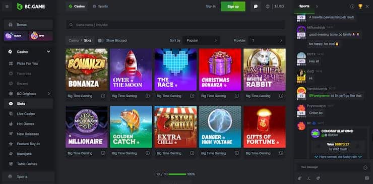 Bc.Game Casino Slots