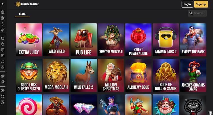 Lucky Block video slots new