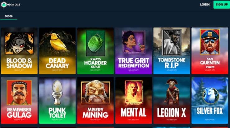 Mega Dice Bitcoin Gambling