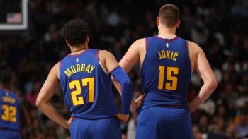 Murray and Jokic Game 3 NBA Finals pic
