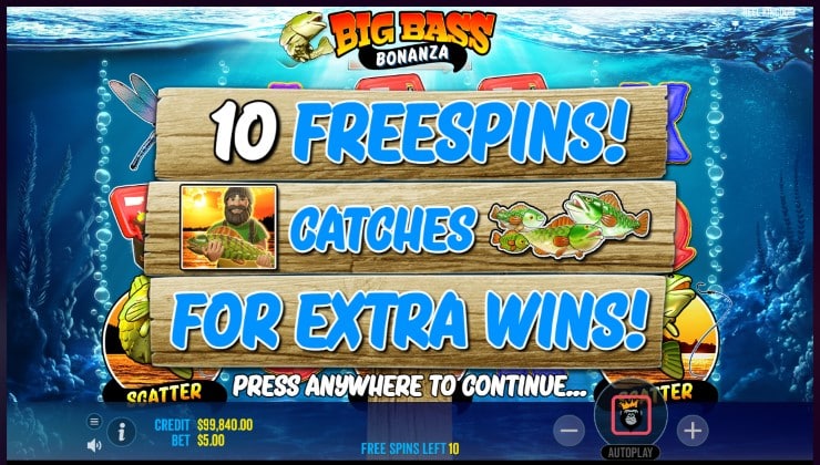 Big Bass Bonanza free spins
