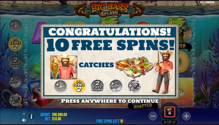 Big bass bonanza splash