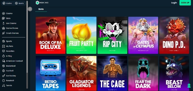 Mega Dice casino slots