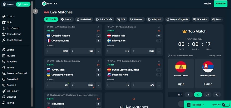 Mega Dice sportsbook
