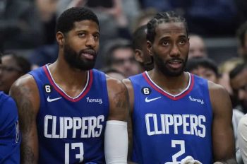 Paul George and Kawhi Leonard Clippers pic