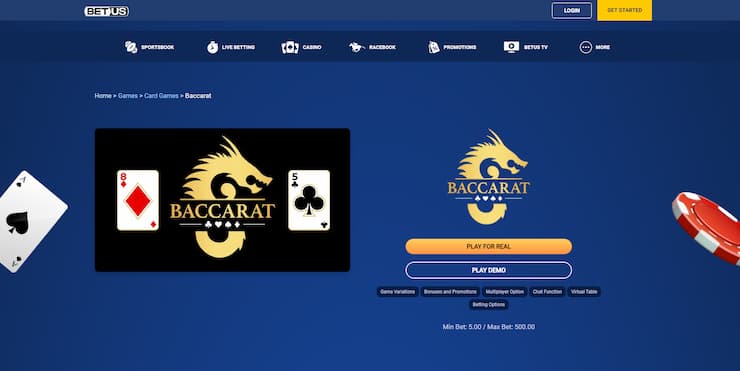 BetUS Baccarat