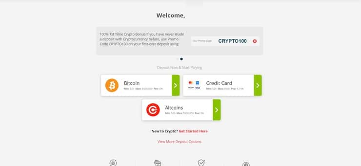 Bonus input at BetOnline
