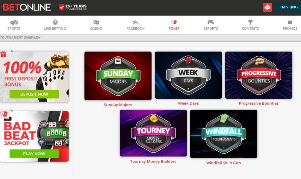 betonline poker tournaments