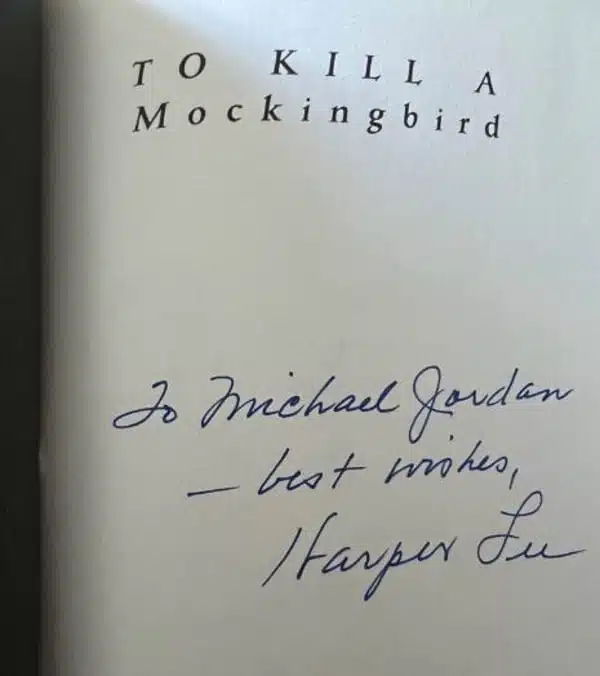 Michael Jordan's signed 'To Kill A Mockingbird' book by author Harper Lee is available to buy for $24,000